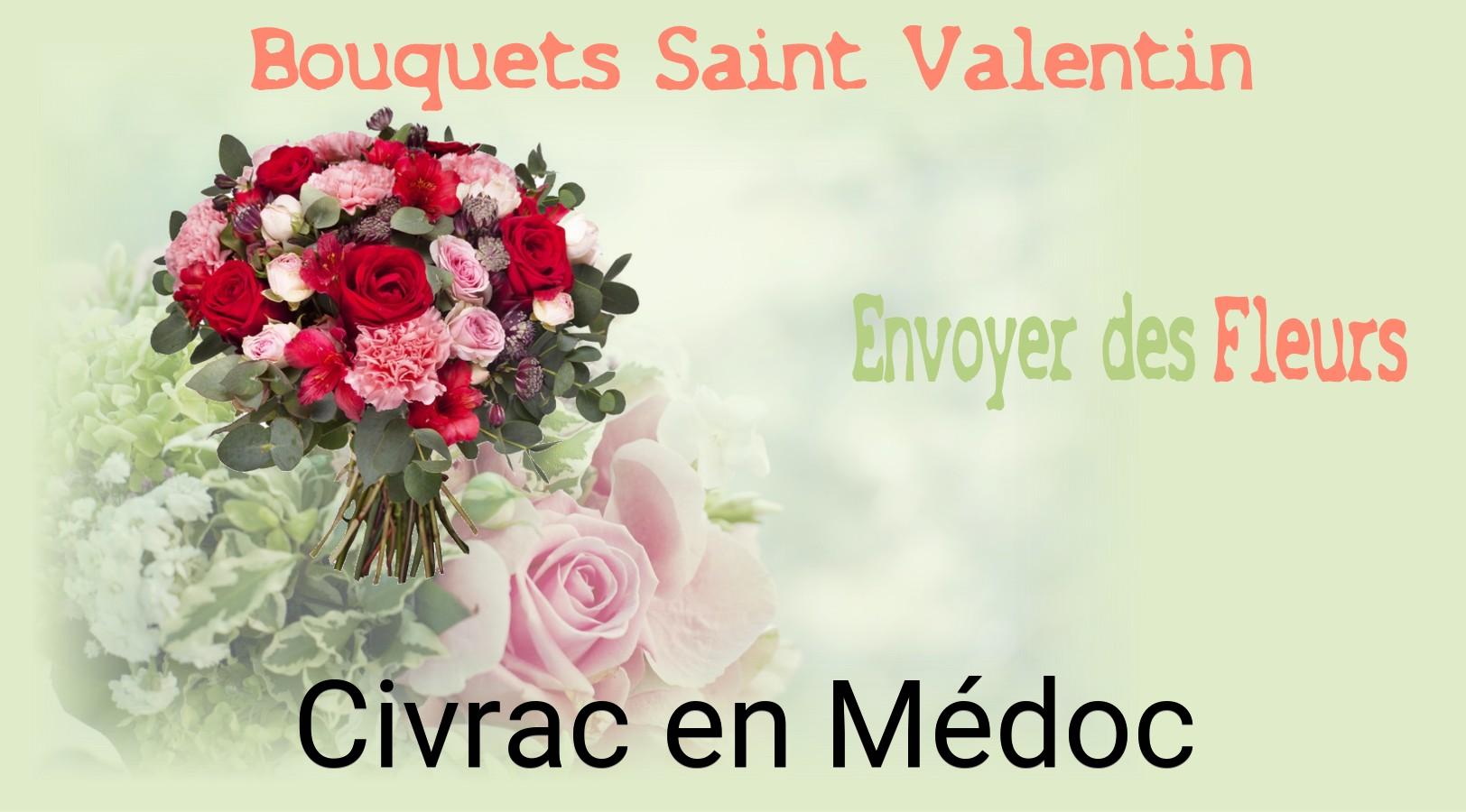 Roses de Saint-Valentin livrées à Civrac-en-Médoc